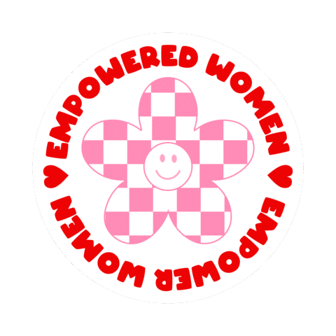 Smiley Face Flower Sticker