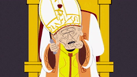 The Pope Blowing Bubbles