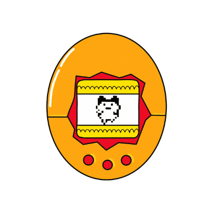 School Tamagotchi Sticker