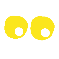 Eyes Look Sticker by Wonderbow Games