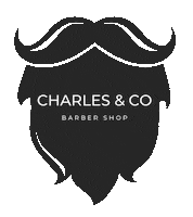 Hair Mask Sticker by Charles and Co Barbershop
