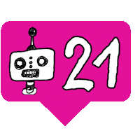 ollejerki like robot speech speech bubble Sticker