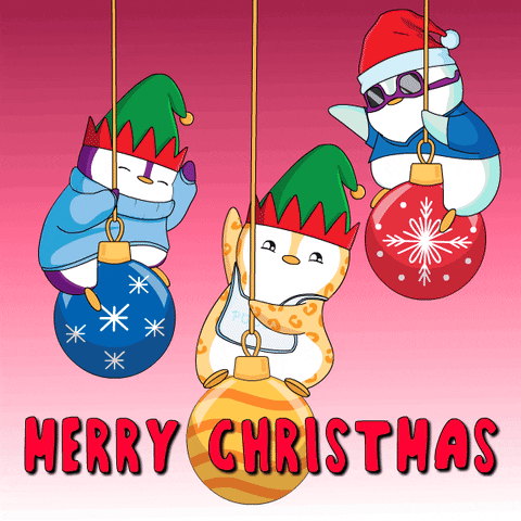 Merry Christmas Penguin GIF by Pudgy Penguins