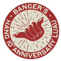 Hang Loose 10Th Anniversary Sticker by Banger's Austin
