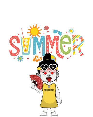 Good Vibes Summer Sticker by Zhotcita