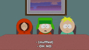scared kyle broflovski GIF by South Park 