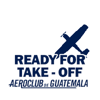 Take Off Aviation Sticker by aeroclubguatemala