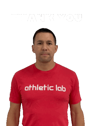 athleticlab thanks thankyou bow grateful Sticker