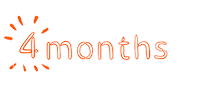4 Months Sticker by ASF brush