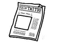 violetteviette new tattoo newtattoo violetteviette violette viette Sticker