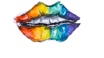 Rainbow Lips Sticker