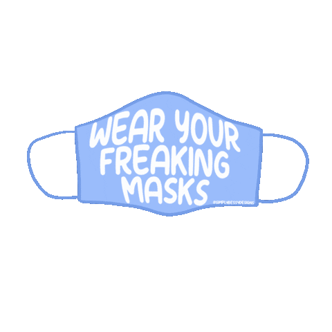 simplybessy mask masks wear your mask simplybessy Sticker