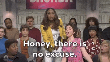 Snl No Excuse GIF by Saturday Night Live
