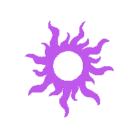 bibbyarte sun sol prisma lilas Sticker