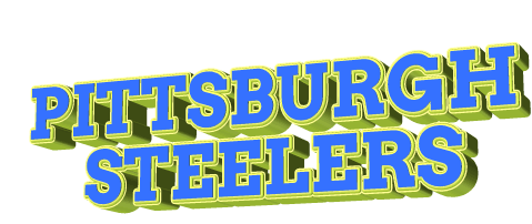 Pittsburgh Steelers Football Sticker by GIPHY Text