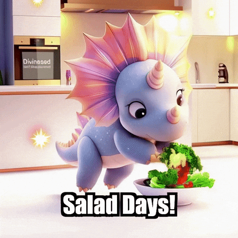 Salad Days Lunch GIF by Divineasaur
