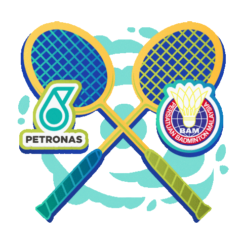 PetronasMY sports malaysia bam badminton Sticker
