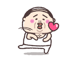 Old Man Heart Sticker