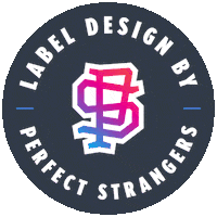 perfectstrangers beer temecula perfectstrangers label design Sticker