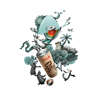 Keep It Cool Iced Coffee Sticker by ama caffe