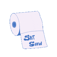 madisonariass paper toilet shit show Sticker