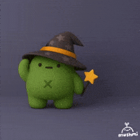 Cute Halloween Grub GIF