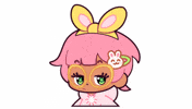 SparklesMagicalMarket pink animals pets hmm GIF