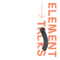 3d orange Sticker by Element Talks