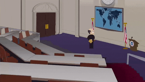 flag map GIF by South Park 