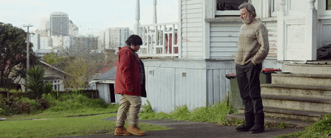 Sam Neill Hug GIF by HUNT FOR THE WILDERPEOPLE  