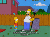 homer simpson laughing GIF