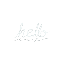 Weiss Hello Sticker