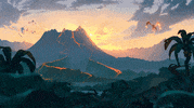 dinosaur jungle GIF