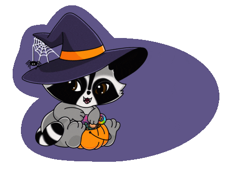 Fall Raccoon Sticker