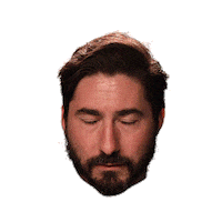 aaron floating head Sticker by Originals