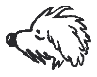Dog Rollie Sticker by Dad Grass