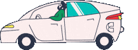 Car La Sticker by Ana Pérez López