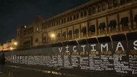 'Femicide' Memorial Created Outside Mexico's National Palace