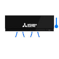 Mitsubishi_Electric_France ac hvac clim mitsubishi electric Sticker