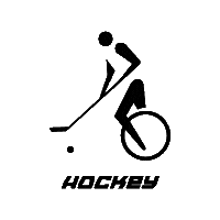 Hockey Unicycle Sticker