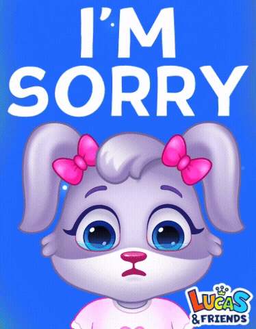 Sad I Apologize GIF by Lucas and Friends by RV AppStudios