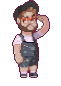 Confused Pixel Sticker by josuegrotesco