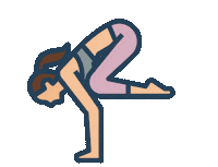 Crow Arm Balance Sticker by Yoga Shanna