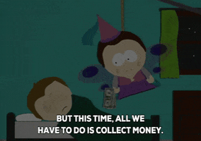 money sleeping GIF by South Park 