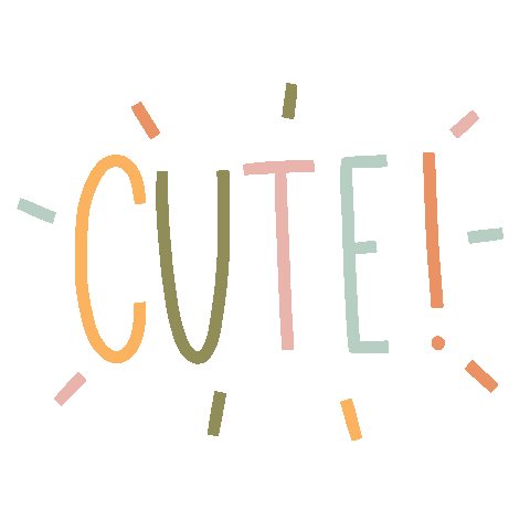 Typography Lettering Sticker by Happy Mouse Studio