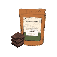 Vegan Brownies Sticker by Nom Nom Not Dairy
