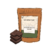 Veganbrowniemix Sticker by Nom Nom Not Dairy