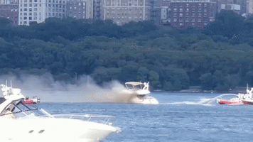 Seven Rescued After Boat Catches Fire on Hudson River