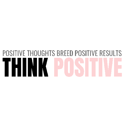 Think Positive Sticker by Virtual Success Partners