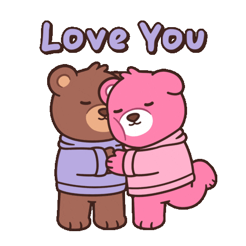 I Love Ya Teddy Bear Sticker by BEARISH